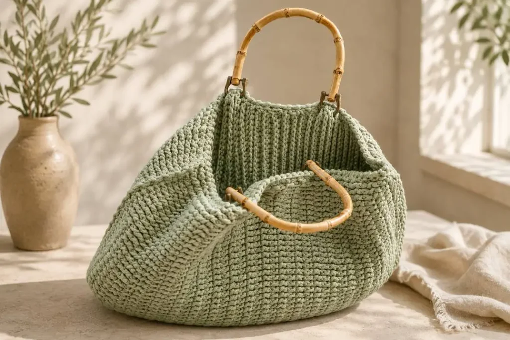 Häkelanleitung für schicke Strandtasche
