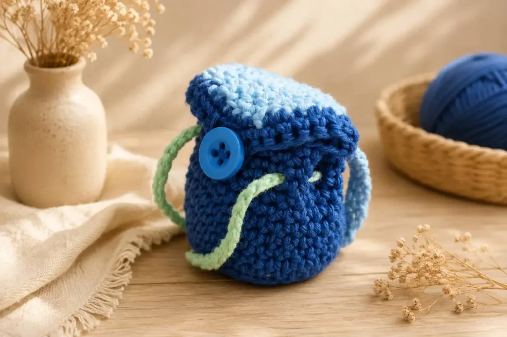 Mini Rucksack häkeln | Kostenlose Anleitung