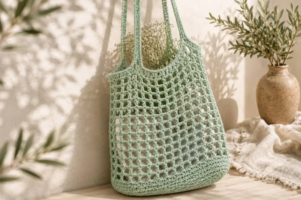 Netztasche häkeln – Anleitung