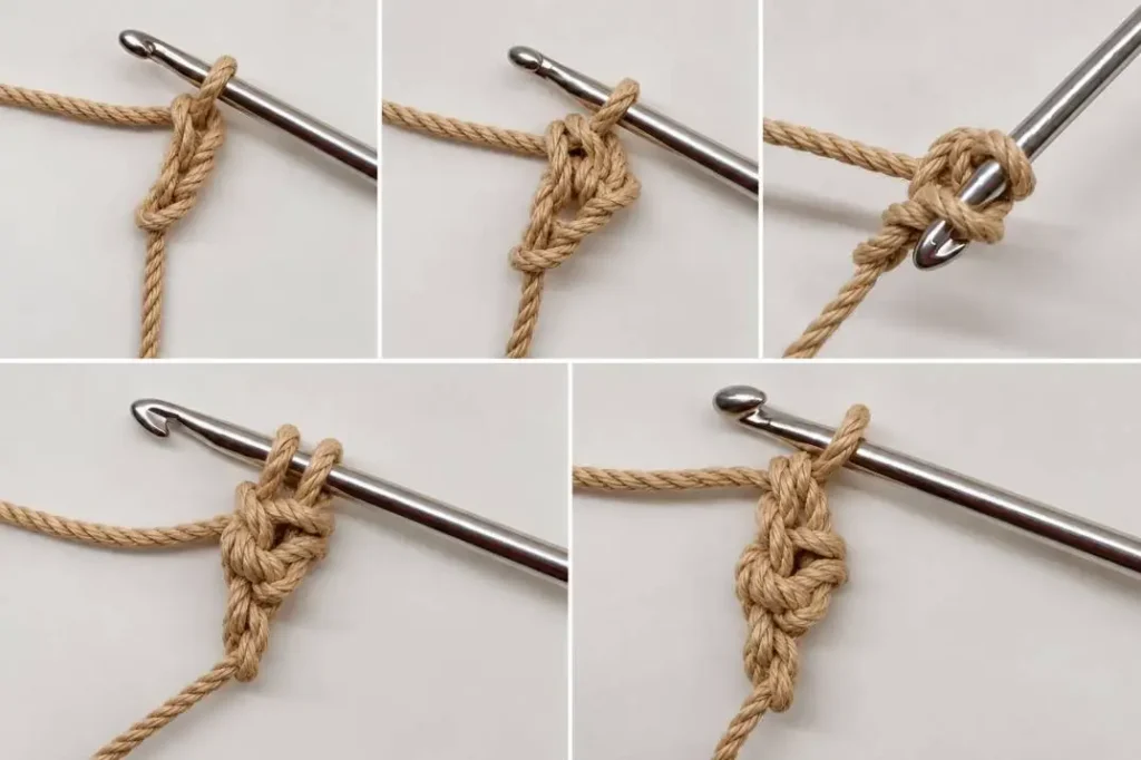 Handytasche mit Blumenmuster häkeln – fertiger Trageriemen für die Umhängetasche