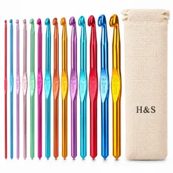 H&S Häkelnadel-Set 14 Teile
